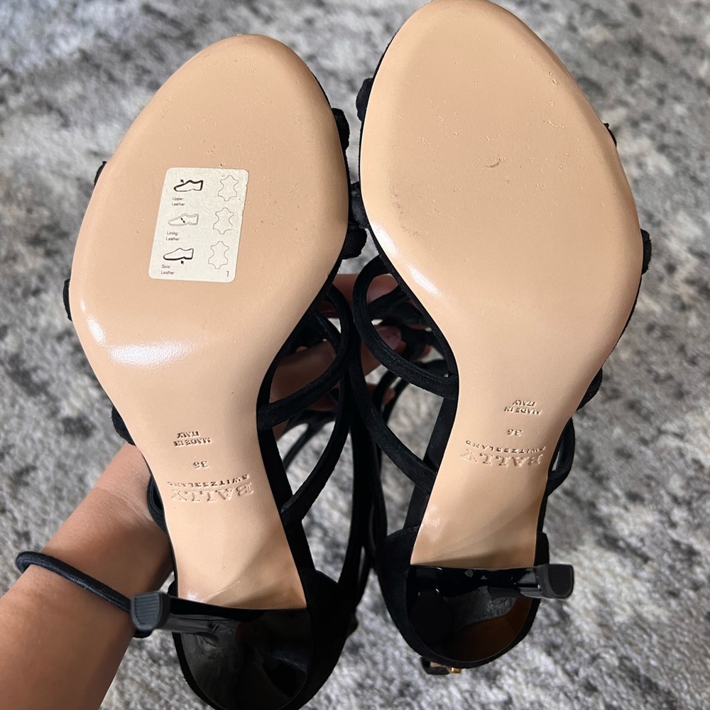 Bally NWOB black suede sandals. Size 36 - Picture 7 of 7